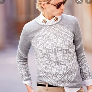 J. Crew Merino Sweater Scarf Crewneck Wool